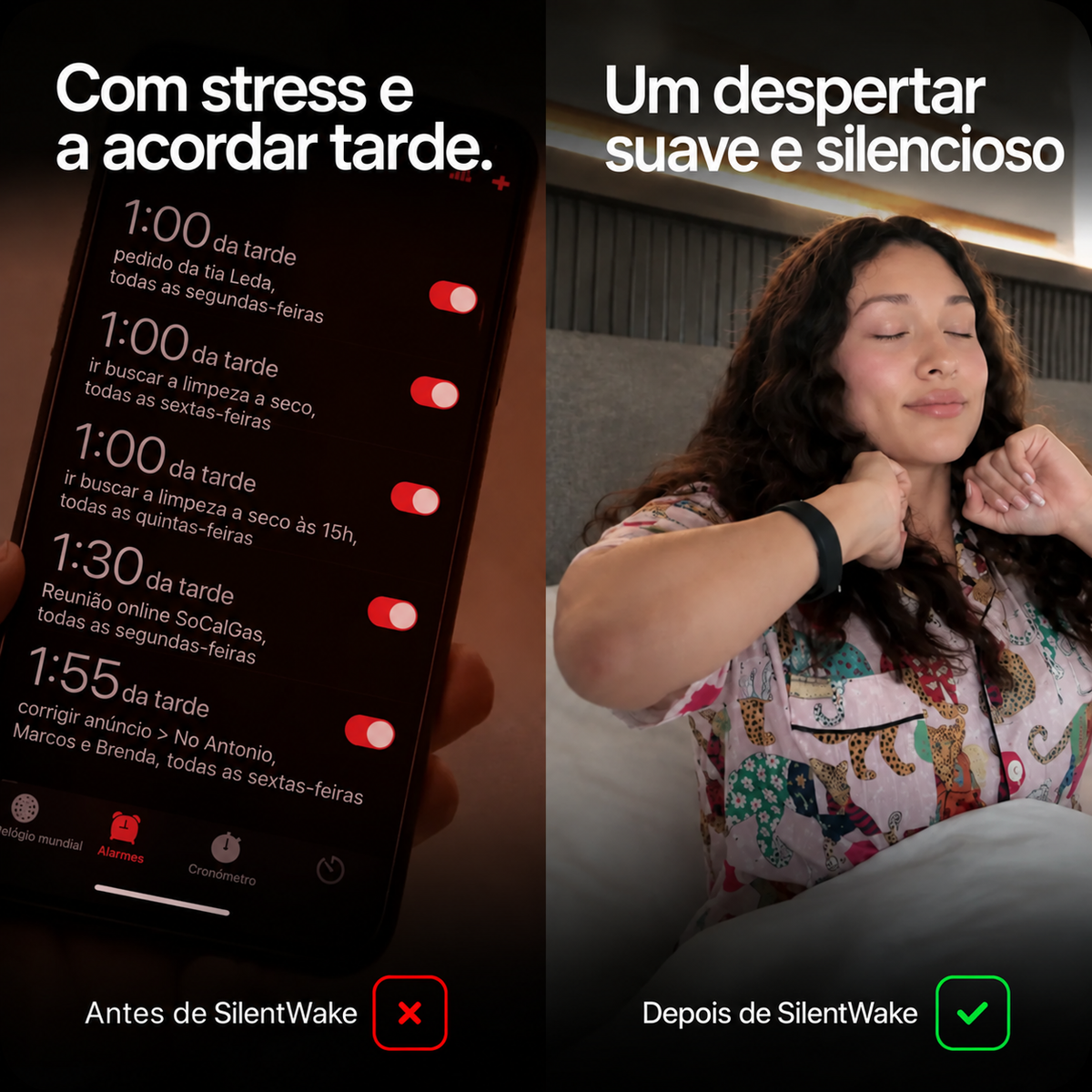 SilentWake Vibration Alarm